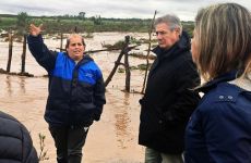 Desborde del Diamante: el municipio brinda asistencia a evacuados en Los Coroneles y La Cañadita
