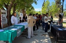 Exitoso comienzo de la “expo educativa” itinerante en la plaza Manuel Belgrano de Salto de las Rosas