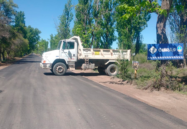 Vialidad Provincial concluyó las obras de asfalto en la calle El Moro de Cuadro Benegas