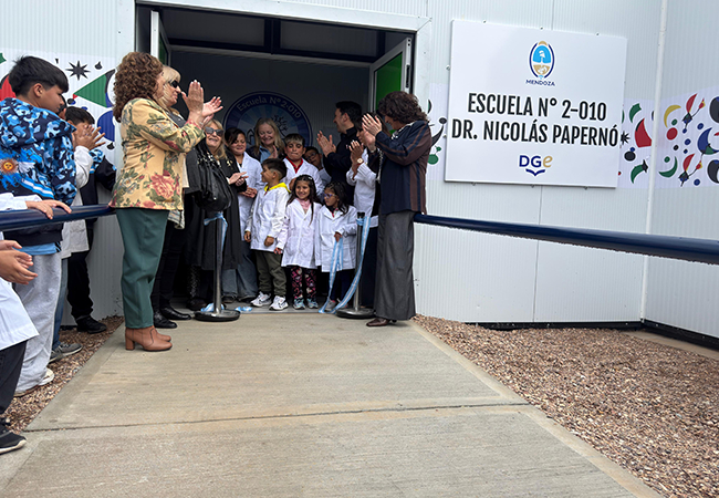 Tras más de 60 años de espera, inauguraron el edificio propio de la escuela de educación especial Nicolás Paperno en San Rafael