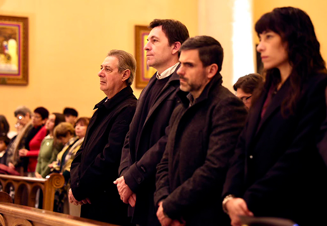 El intendente Omar Félix acompañó las celebraciones por el día de San Rafael Arcángel en la Catedral