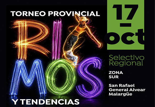 El Torneo Provincial de Ritmos y Tendencias llega al Sur mendocino con su selectivo regional